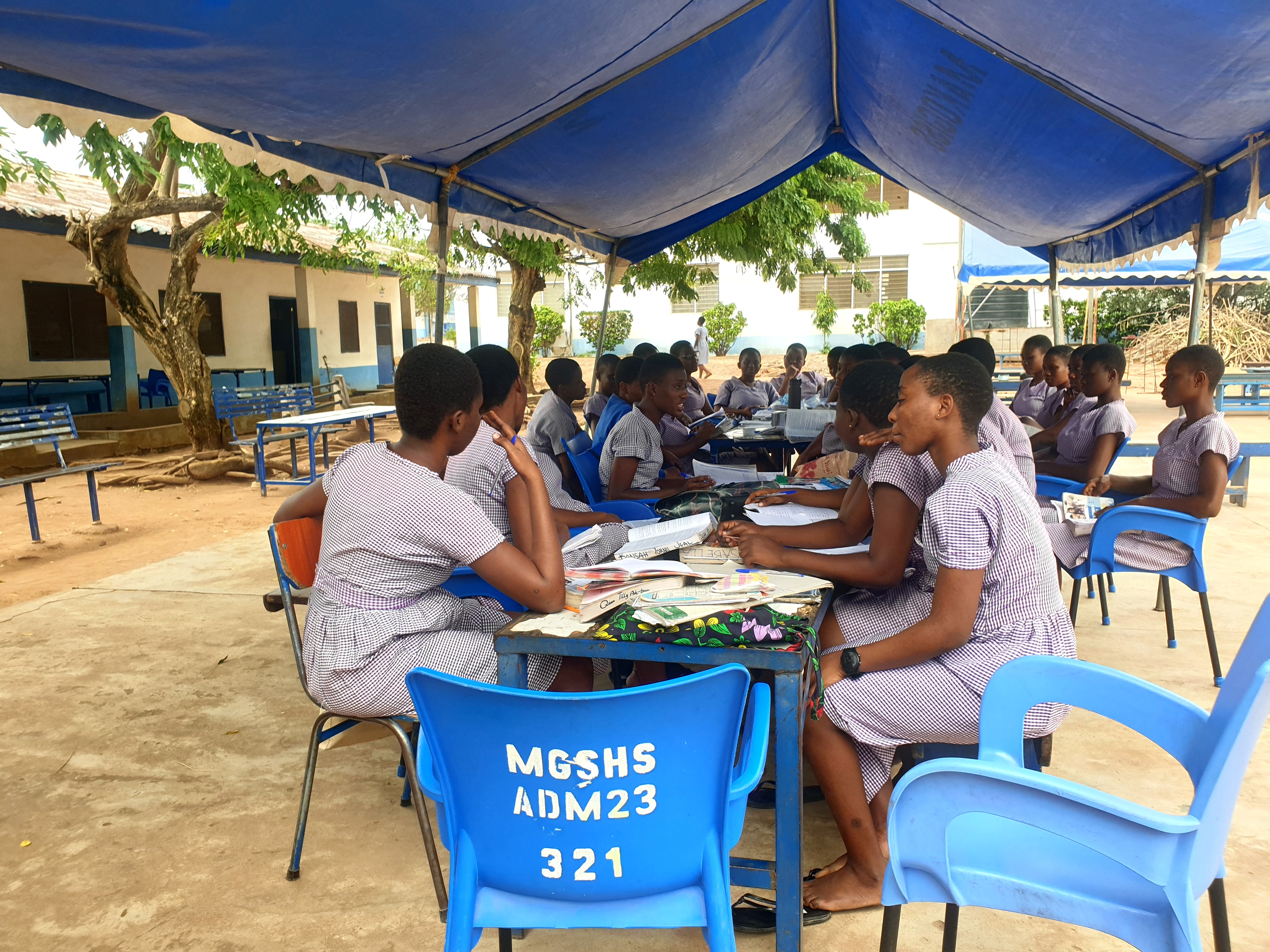 Students at group studies
